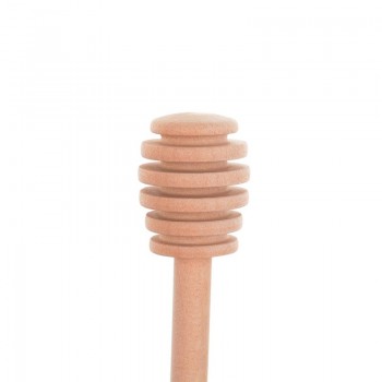 2Pcs Natural Wooden Honey Dipper Wooden Stick Spoon Dip Drizzler Server 16cm Free Shipping