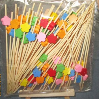 XUNZHE 12Cm 100 Pcs  Colorful heart-shaped Cocktail Drink Stirring Sticks Food Dessert Picks Fruit Fork bento accessories