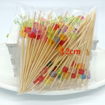 XUNZHE 12Cm 100 Pcs  Colorful heart-shaped Cocktail Drink Stirring Sticks Food Dessert Picks Fruit Fork bento accessories