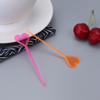 50pcs Disposable Forks Stick Plastic Love Heart Food Picks Arrow Dessert Fruit Forks Kitchen Bento Accessories Bento Picks