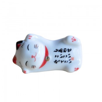 Lucky cat Chopsticks Holder Japanese ceramic chopsticks care Ceramic Lucky Cat Home Hotel Ceramics Cute