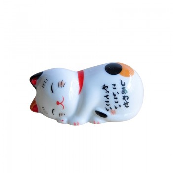 Lucky cat Chopsticks Holder Japanese ceramic chopsticks care Ceramic Lucky Cat Home Hotel Ceramics Cute