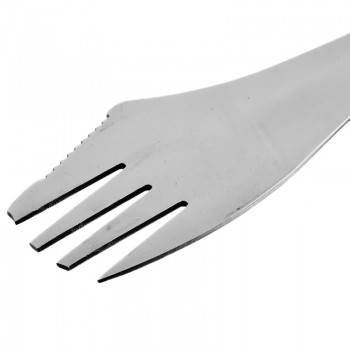 Urijk Stainless Steel Multi Function 3 in1 Spork Travel Camping Hiking Picnic Utensils Combo Knife Fork Spoon Picnic Gadget