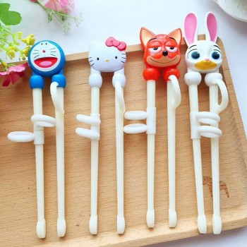 Cartoon Hello Kitty Children Practice Chopsticks Baby Learning Educational Training Chopsticks Dinnerware D8