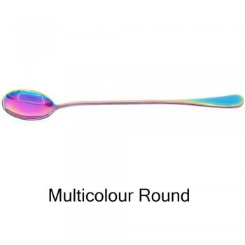 Stainless Steel Spoon With Long Handle Ice Spoon Coffee Spoon Tea Home Kitchen Tableware Spoons Size 19.5 CM #260599