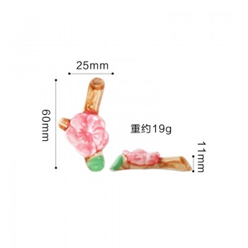 Chinese style Cute Porcelain Chopstick Rest Exquisite Ceramic Chopstick Holder Kitchen Supplies Home Decoration