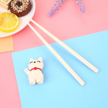 Kids Chopsticks Cartoon Cat Style Beginner Food Eating Tool Toy Easy Use