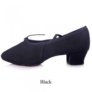 Canvas Jazz Sneakers Women Girls Ladies Dance Shoes Teachers Practice Salsa For Ballroom Dancing Slippers Ballet Soft Sole Shoes