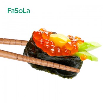 FaSoLa 4pair/set Natural Bamboo Wood Chopsticks Family Set Adult children Restaurant Sushi Chinese hot food Reusable Chopsticks