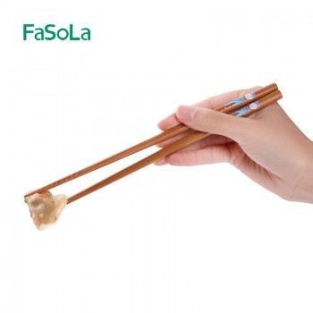 FaSoLa 4pair/set Natural Bamboo Wood Chopsticks Family Set Adult children Restaurant Sushi Chinese hot food Reusable Chopsticks