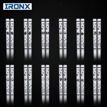 IRONX Chopsticks  Reusable Chinese Chopstick 12 Constellations 304 Stainless Steel  Chop sticks Sushi Sticks Kitchen Accessories
