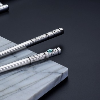 IRONX Chopsticks  Reusable Chinese Chopstick 12 Constellations 304 Stainless Steel  Chop sticks Sushi Sticks Kitchen Accessories