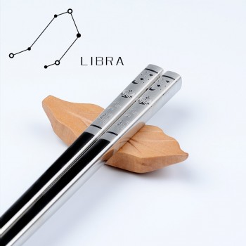 IRONX Chopsticks  Reusable Chinese Chopstick 12 Constellations 304 Stainless Steel  Chop sticks Sushi Sticks Kitchen Accessories