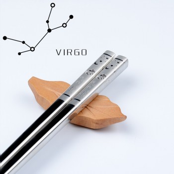 IRONX Chopsticks  Reusable Chinese Chopstick 12 Constellations 304 Stainless Steel  Chop sticks Sushi Sticks Kitchen Accessories