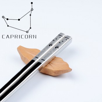 IRONX Chopsticks  Reusable Chinese Chopstick 12 Constellations 304 Stainless Steel  Chop sticks Sushi Sticks Kitchen Accessories
