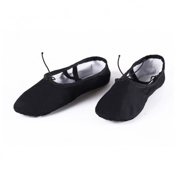 USHINE EU22-45 Professional Black Flat Soft Zapatos De Baile De Ballet Canvas Women Ballet Dance Shoes Girls Kids Children
