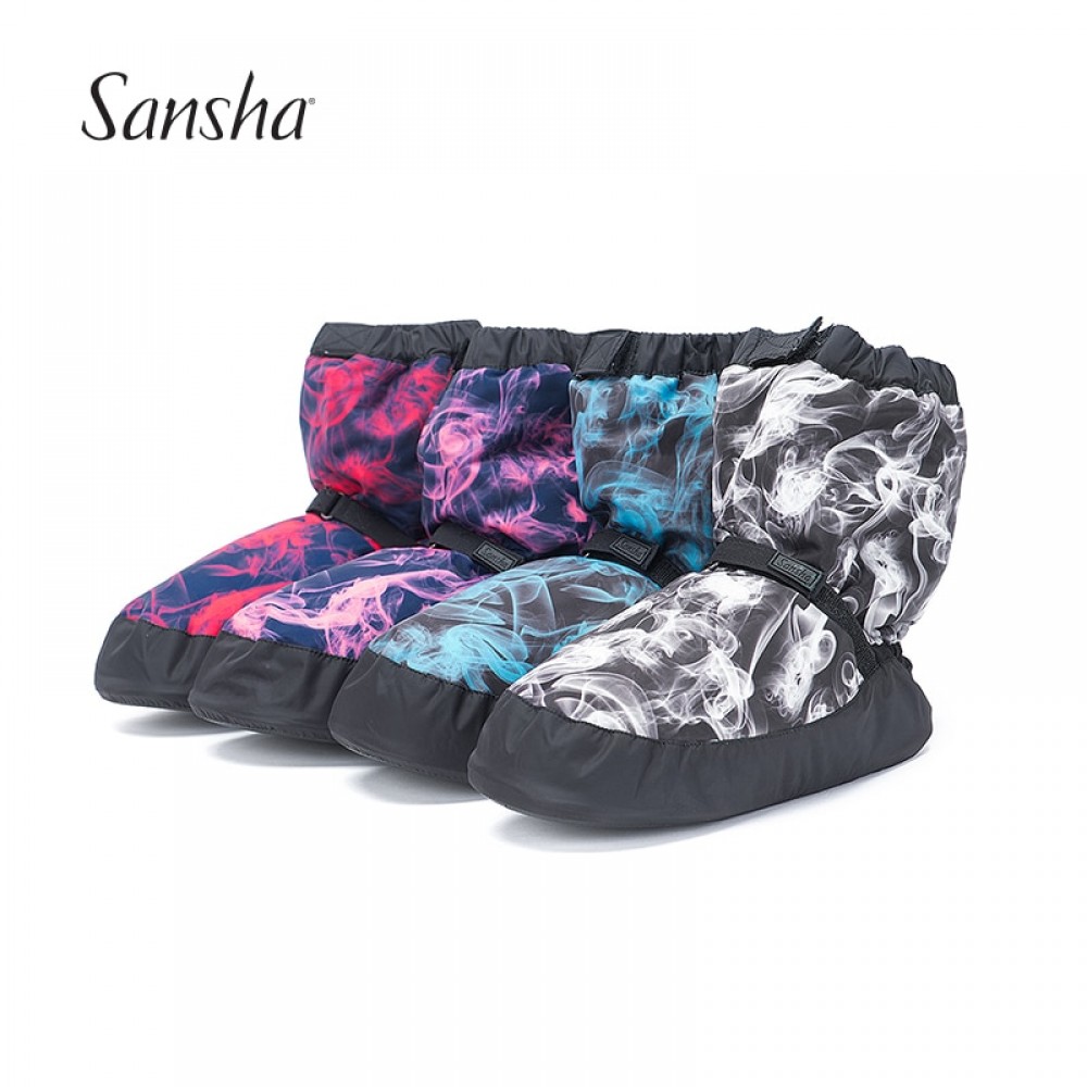 Sansha  2017 New Warm Boot Nylon PVC Water-proof Shoes  New Design  WOOX2P