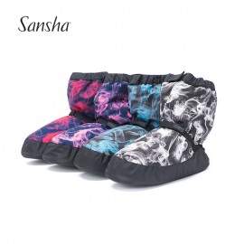 Sansha  2017 New Warm Boot Nylon PVC Water-proof Shoes  New Design  WOOX2P