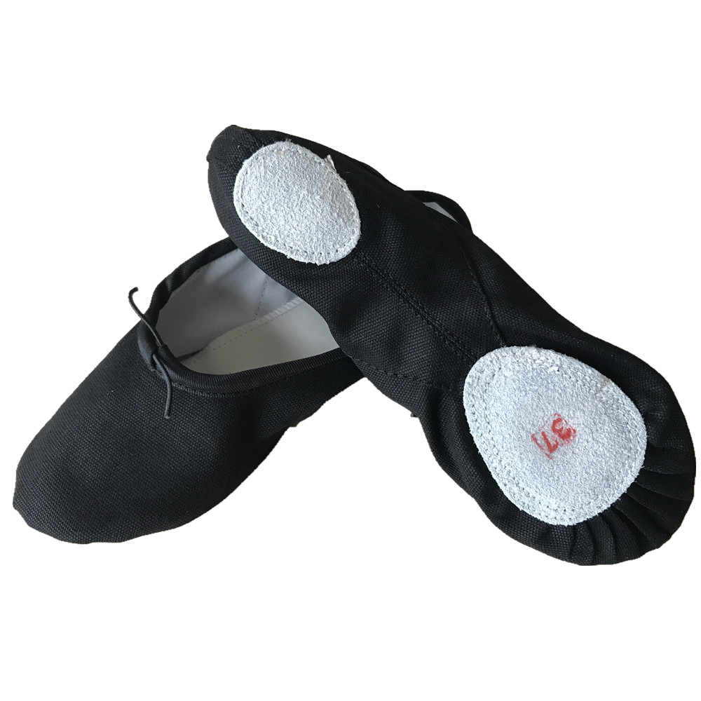 Quality chaussures femme zapatos baile danse split cow suede sole zapatillas de ballet Canvas pole dance ballet shoes 4054 55