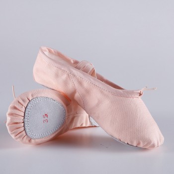 Quality chaussures femme zapatos baile danse split cow suede sole zapatillas de ballet Canvas pole dance ballet shoes 4054 55