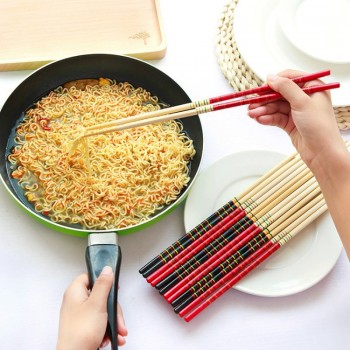 eTya Bamboo Chopsticks Super Long Cook Noodles Deep Fried Hot Pot Traditional Chinese Style Restaurant Home Kitchen tools