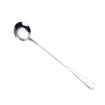 Round head long handle spoon Colorful stainless steel Spoons Flatware Drinking Tools Kitchen Gadget Coffee fruit teaspoon F10