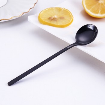 13cm Stainless Steel Coffee Spoon For Dessert Tea Creative Long Handled Spoon Scoop Ladle Gold Rose Golden Black