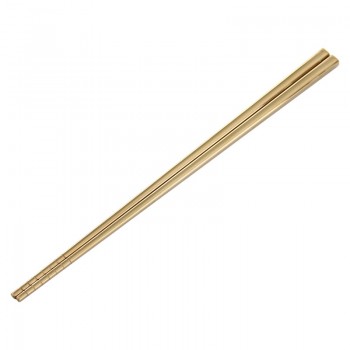 CHANOVEL 1 pairs 304 Stainless steel 23.5cm chopsticks Home Kitchen Dining Tools Eating noodles Square Tableware Easy to clean