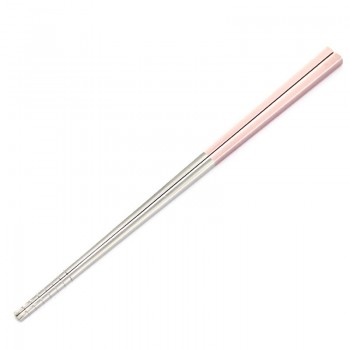 CHANOVEL 1 pairs 304 Stainless steel 23.5cm chopsticks Home Kitchen Dining Tools Eating noodles Square Tableware Easy to clean