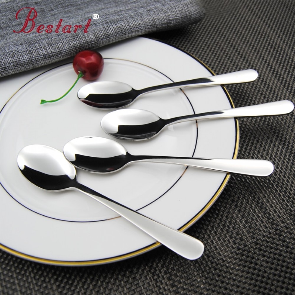 1lot/6pcs Small Coffee Spoon  18/8 (304)Stainless Steel Tableware Cutlery Mini Silver Spoon kitchen coffee scoop Metal spoon