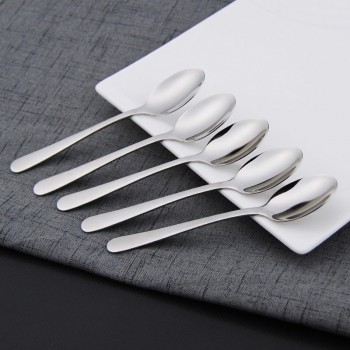 1lot/6pcs Small Coffee Spoon  18/8 (304)Stainless Steel Tableware Cutlery Mini Silver Spoon kitchen coffee scoop Metal spoon