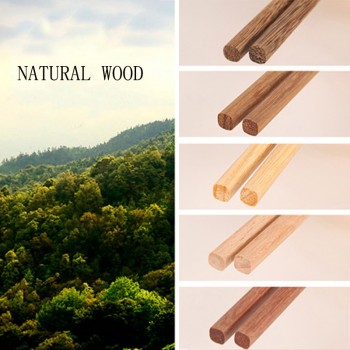 BalleenShiny 5 pairs Chinese Natural Wooden Bamboo Chopsticks no Lacquer no Wax Healthy eating ware Sushi chop sticks Tablewrae