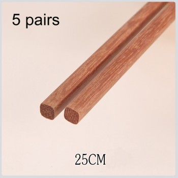 BalleenShiny 5 pairs Chinese Natural Wooden Bamboo Chopsticks no Lacquer no Wax Healthy eating ware Sushi chop sticks Tablewrae