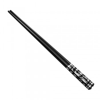 Luxury Household sushi Chopsticks Tableware dinnerware Alloy black chop sticks Chinese Style