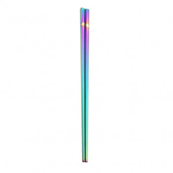 1 Pair 23cm Square Chopsticks Stainless Steel Titanium Gold Rose Gold Sushi Hashi colorful chopstick chopsticks chinese    Aug15
