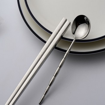 BalleenShiny Stainless Steel Antiskid Dragon Chopsticks Sushi Hashi Metal Iron Portable Chinese Healthy Food stick Tableware