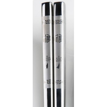 1 Pair Korean Chopsticks 304 Stainless Steel Silver Iron Antiskid Household Metal Chinese Japanese Style Reusable Chopsticks