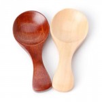 New Small Little Mini Natural Wooden Spoon Scoop Tea Honey Coffee Condiment Salt Sugar Spoon Baby Feeding Tableware Hot Selling