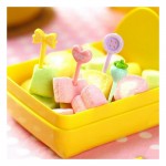 10/8/6pcs Party Decor Animal Farm Fruit Fork Mini Cartoon Children Snack Cake Dessert Food Fruit Pick Toothpick Bento Lunches