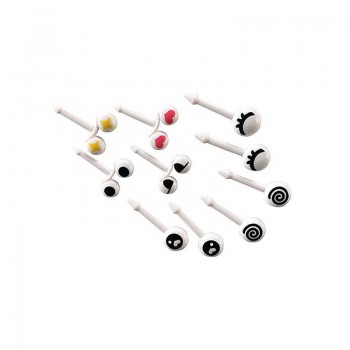 10/8/6pcs Party Decor Animal Farm Fruit Fork Mini Cartoon Children Snack Cake Dessert Food Fruit Pick Toothpick Bento Lunches