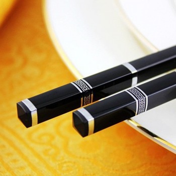 BalleenShiny Luxury Chopsticks Non-Slip Long Chopstick For Sushi Food Sticks Hotel Restaurant Stick Reusable Hashi Tableware