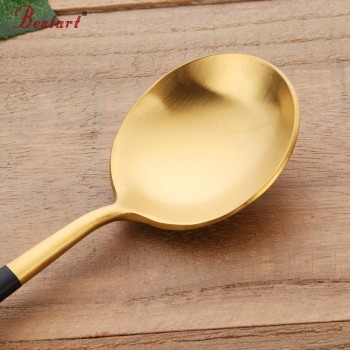 Cupital Style Chopsticks and Spoon Set 18/10 Stainless Steel reusable chopsticks Dessert Spoons Travel Tableware Set for Gift