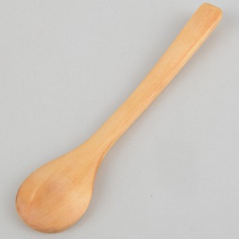 6 Pieces / Lot Mini Wooden Spoon Kitchen Cooking Teaspoon Condiment Utensil Coffee Spoon Kids Ice Cream Tableware Tool P20