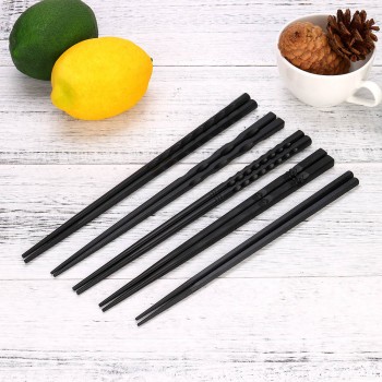 1 Pair Japanese Chopsticks Alloy Non-Slip Sushi Chop Sticks Set Chinese Gift Safety Tableware Healthy Practical Tools To Eat A60