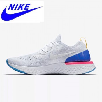 Original New Arrival Authentic Nike Epic React Flyknit Mens Running Shoes Sneakers Sport Outdoor Good Breathable AQ0067-100