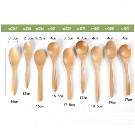 Top Sale 18.5*3.5cm Taiware Creative wooden Spoon Kitchen cooking accessories rice spoon Natural children health wood soup spoon
