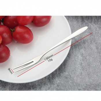 10pcs Dinner Fork Set Tableware Set Stainless Steel Cocktail Forks Fruit Cake Forks Dessert Forks
