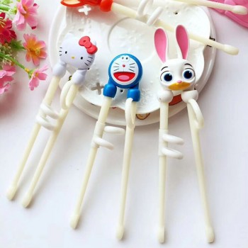 1 Pair Cartoon Chopsticks Learning Training Chinese Chopstick for Kids Children Easy Use Learning Tableware DA