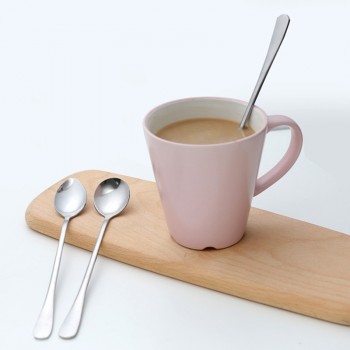 Aihogard High Quality 19cm Stainless Steel Coffee Tea Stirring Spoons Ice Cream Dessert Spoon Kitchen Tableware Spoons