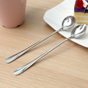 Aihogard High Quality 19cm Stainless Steel Coffee Tea Stirring Spoons Ice Cream Dessert Spoon Kitchen Tableware Spoons